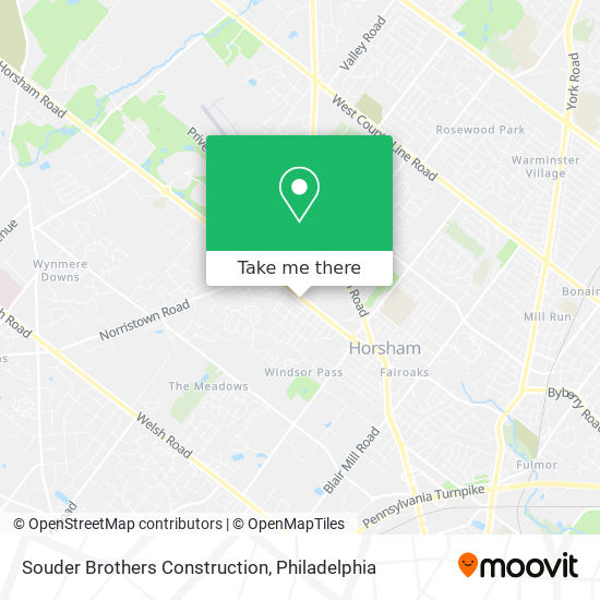 Souder Brothers Construction map