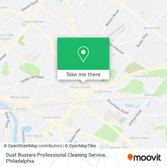 Dust Busters Professional Cleaning Service map