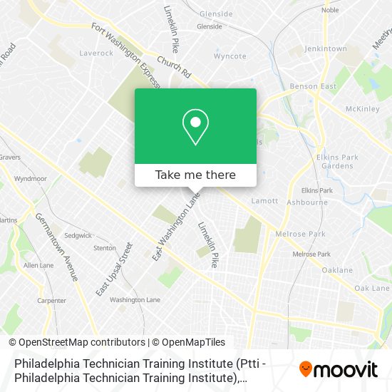 Mapa de Philadelphia Technician Training Institute