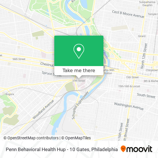 Penn Behavioral Health Hup - 10 Gates map