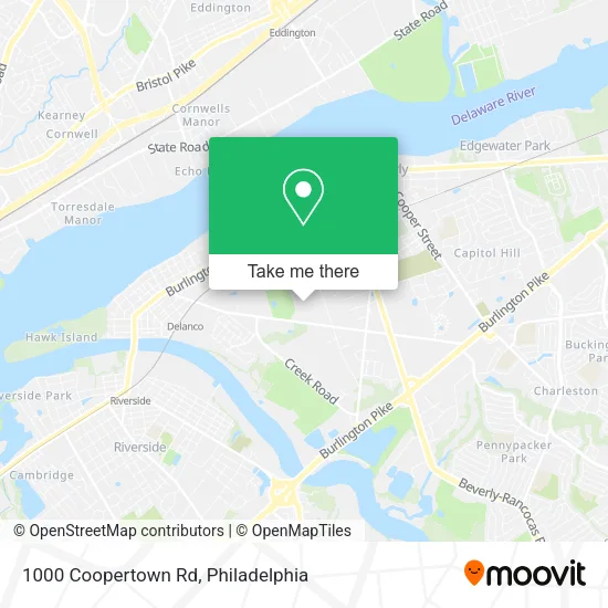 1000 Coopertown Rd map