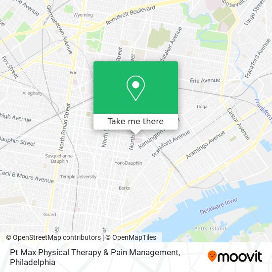 Mapa de Pt Max Physical Therapy & Pain Management