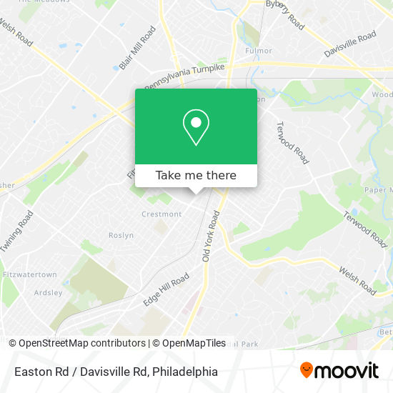 Easton Rd / Davisville Rd map