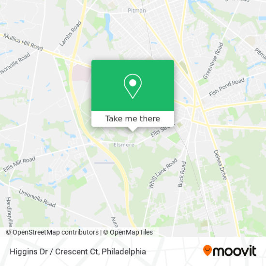 Higgins Dr / Crescent Ct map