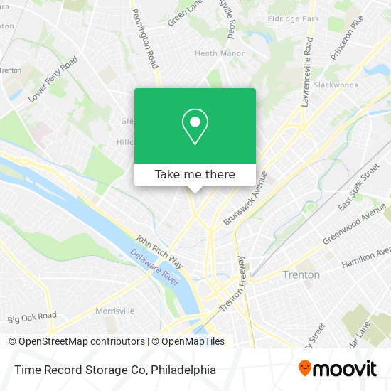 Mapa de Time Record Storage Co