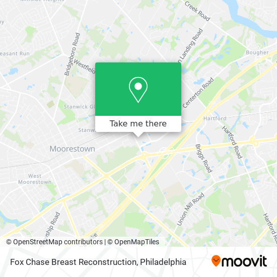 Fox Chase Breast Reconstruction map