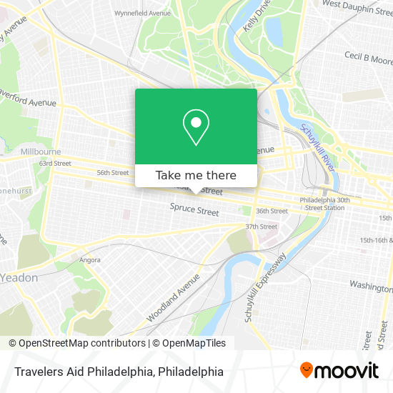 Mapa de Travelers Aid Philadelphia