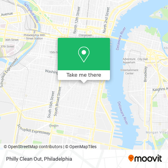 Philly Clean Out map