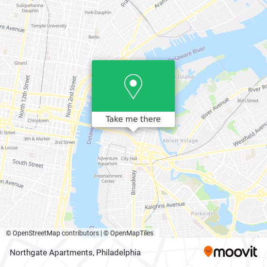 Mapa de Northgate Apartments