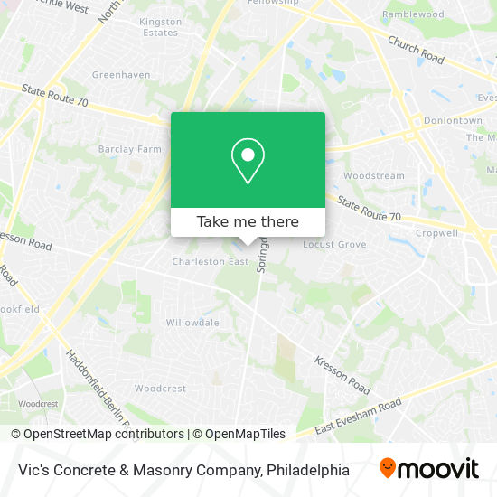 Mapa de Vic's Concrete & Masonry Company