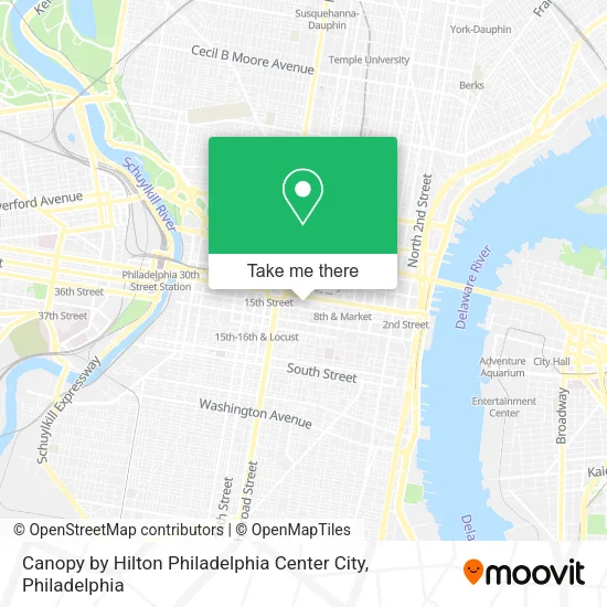 Canopy by Hilton Philadelphia Center City map