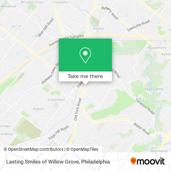 Lasting Smiles of Willow Grove map