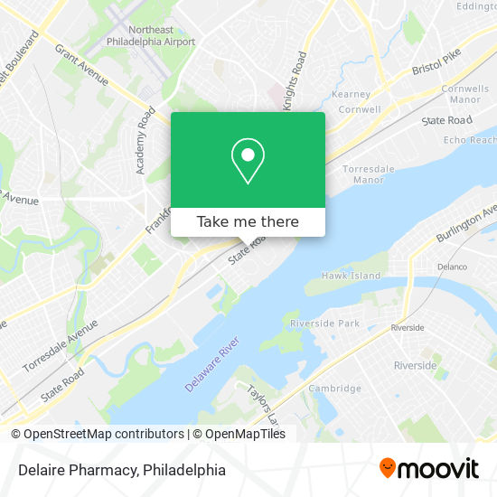 Delaire Pharmacy map