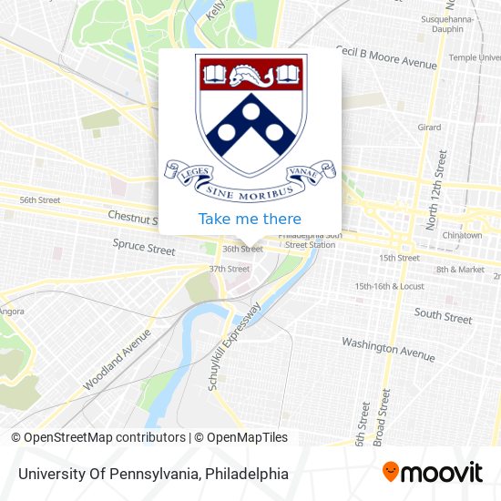 Mapa de University Of Pennsylvania