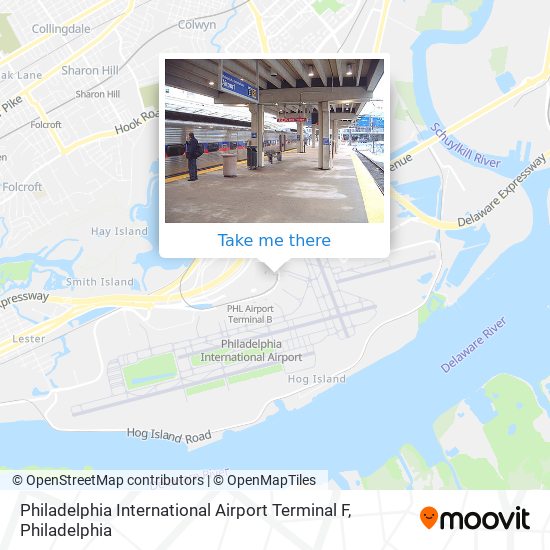 Philadelphia International Airport Terminal F map