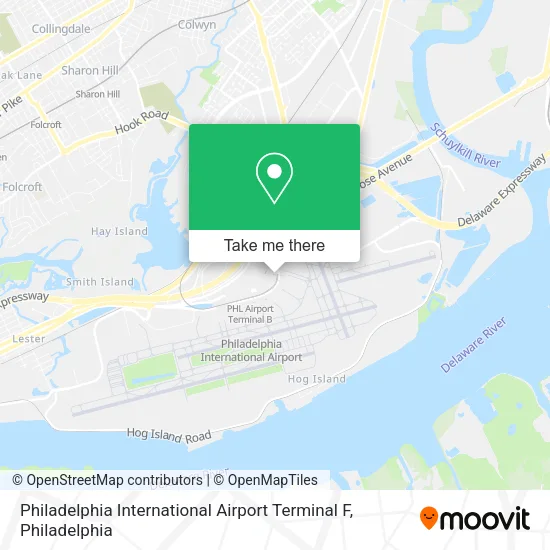 Philadelphia International Airport Terminal F map