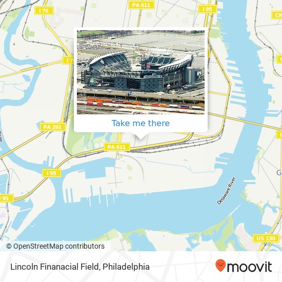 Lincoln Finanacial Field map