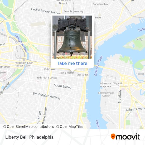 Liberty Bell map