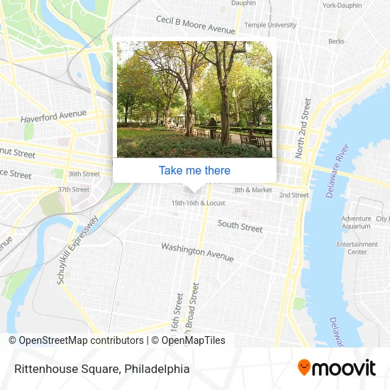 Rittenhouse Square map