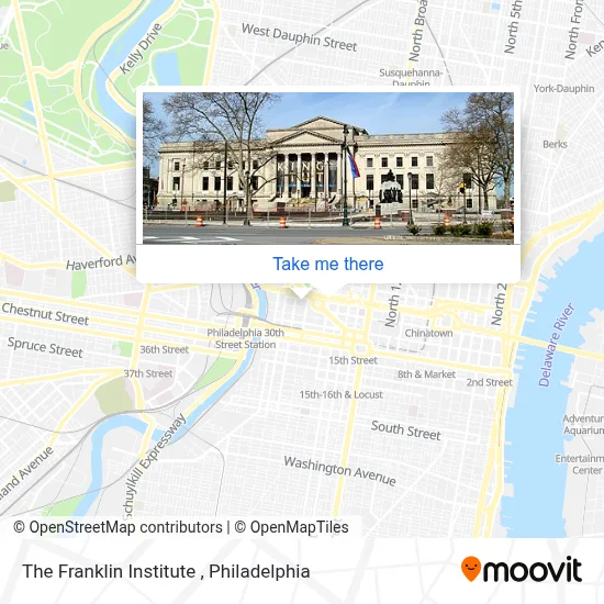 The Franklin Institute map