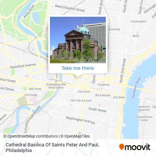 Cathedral Basilica Of Saints Peter And Paul map