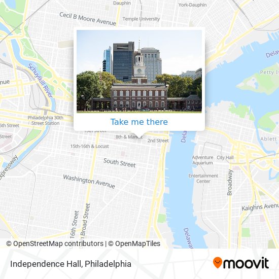 Mapa de Independence Hall