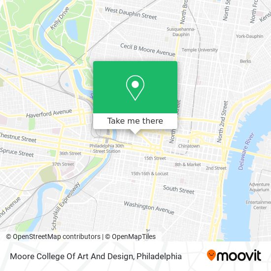 Moore College Of Art And Design map
