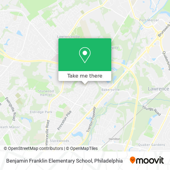 Benjamin Franklin Elementary School map