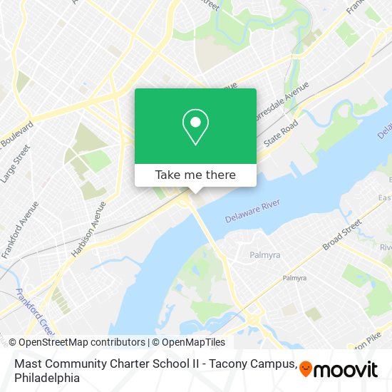 Mapa de Mast Community Charter School II - Tacony Campus