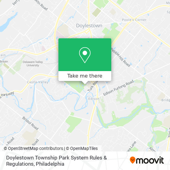 Doylestown Township Park System Rules & Regulations map