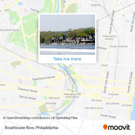 Mapa de Boathouse Row