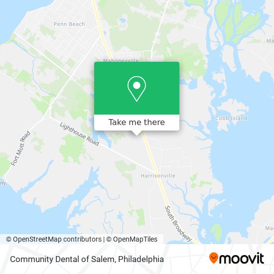 Community Dental of Salem map