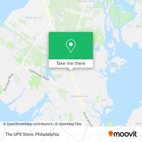 The UPS Store map