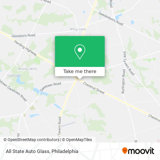 All State Auto Glass map