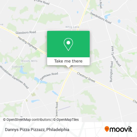 Dannys Pizza Pizzazz map
