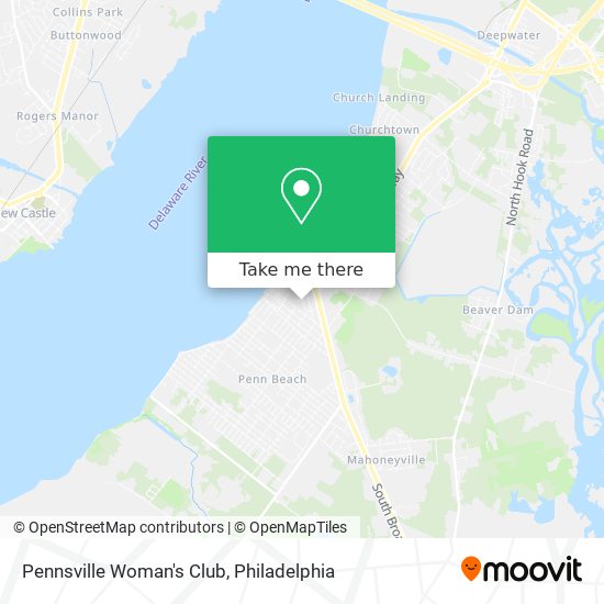 Pennsville Woman's Club map