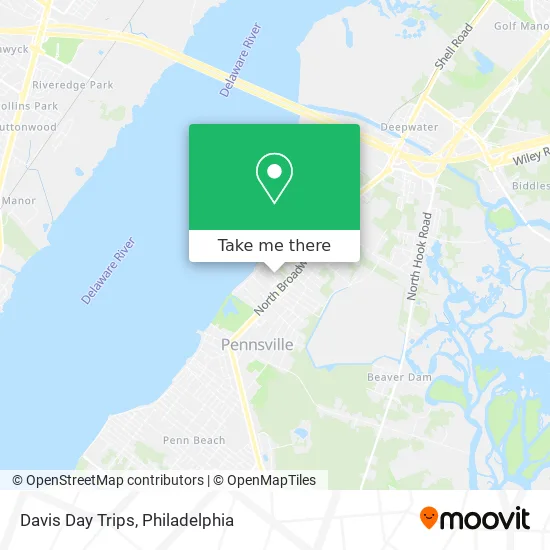 Davis Day Trips map