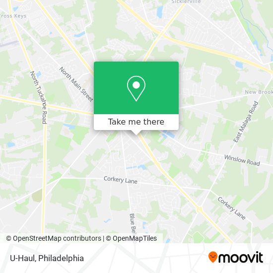 U-Haul map