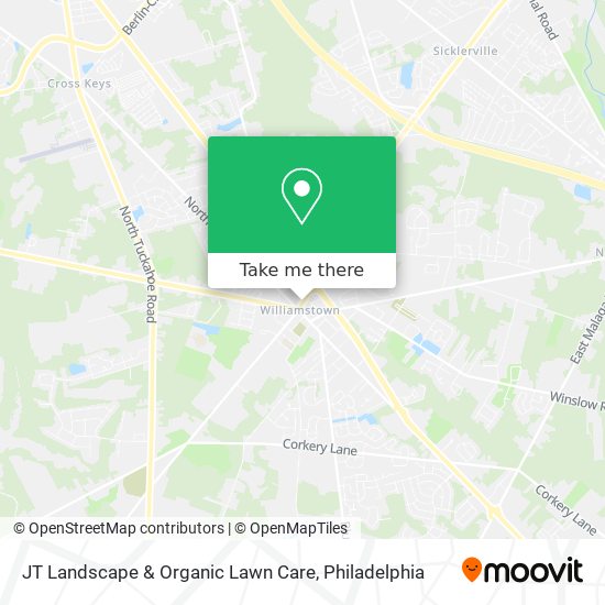 JT Landscape & Organic Lawn Care map