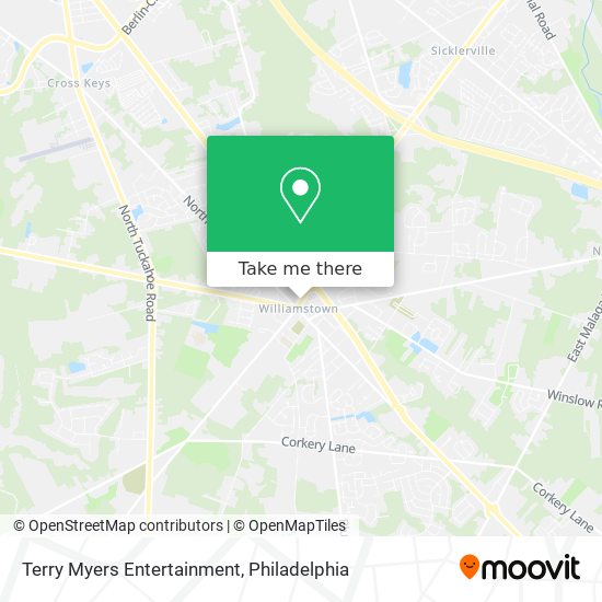 Terry Myers Entertainment map