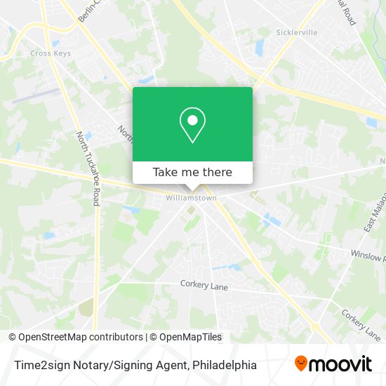 Mapa de Time2sign Notary/Signing Agent