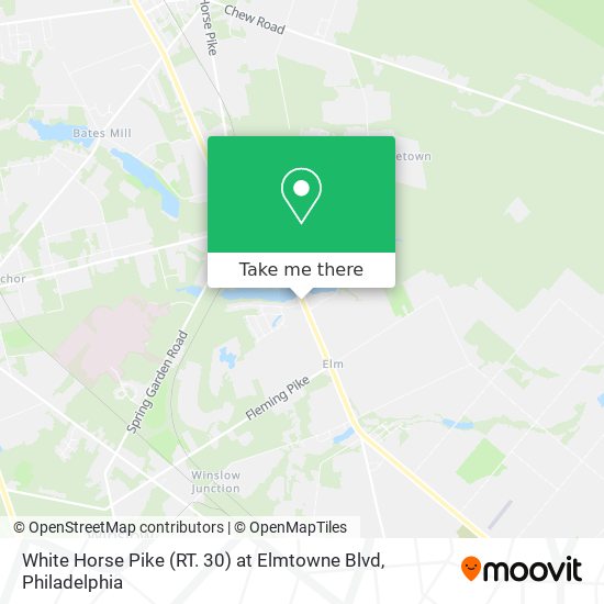 White Horse Pike (RT. 30) at Elmtowne Blvd map