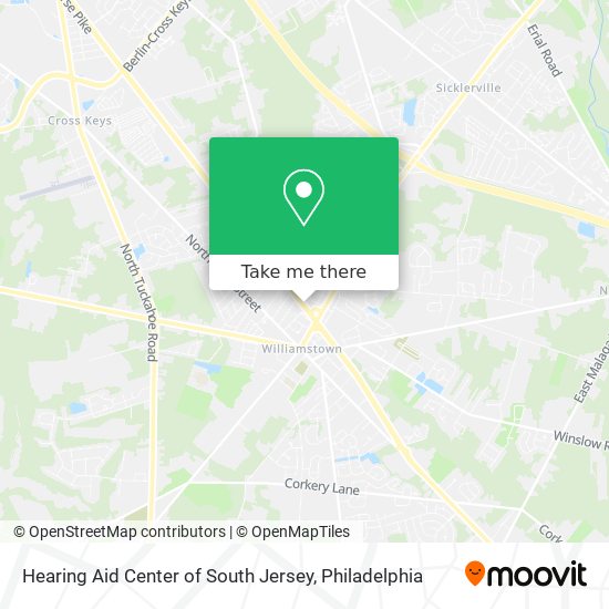 Hearing Aid Center of South Jersey map