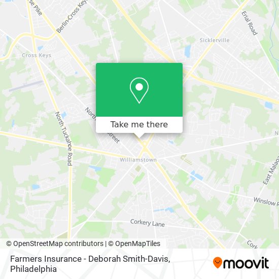 Farmers Insurance - Deborah Smith-Davis map
