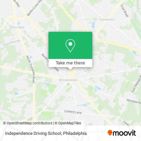 Independence Driving School map