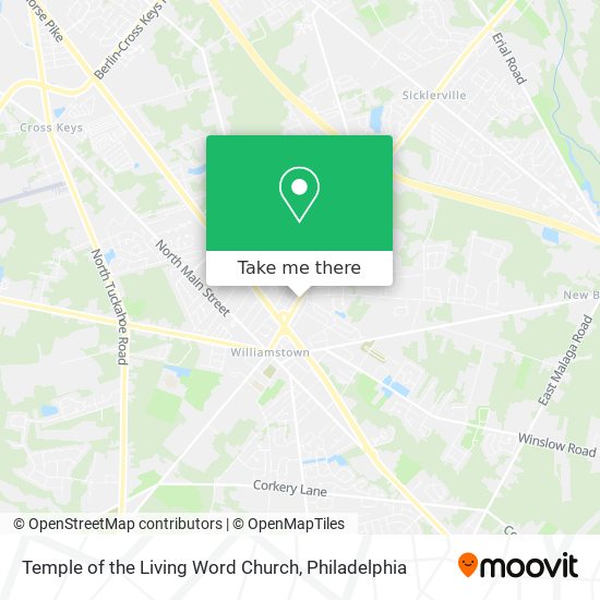Mapa de Temple of the Living Word Church