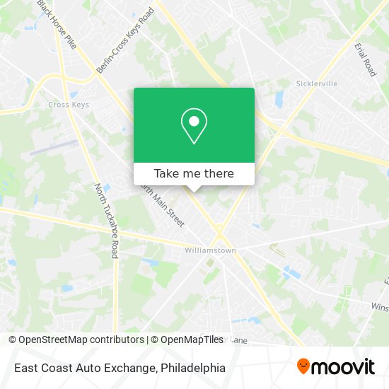 Mapa de East Coast Auto Exchange