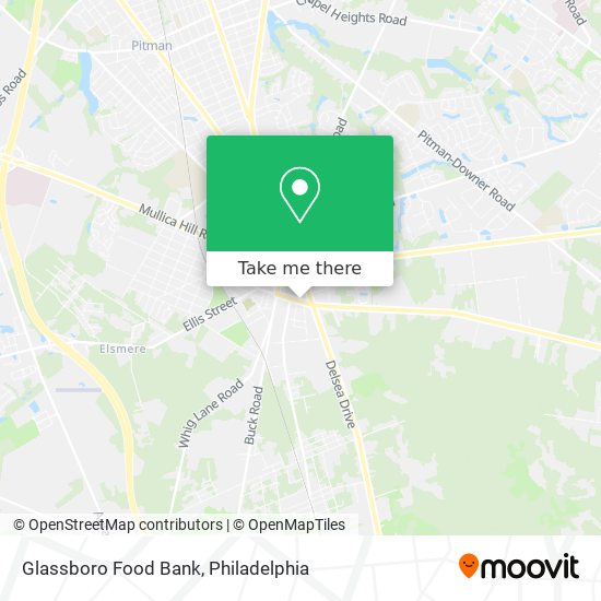 Mapa de Glassboro Food Bank