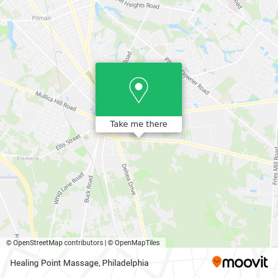 Healing Point Massage map