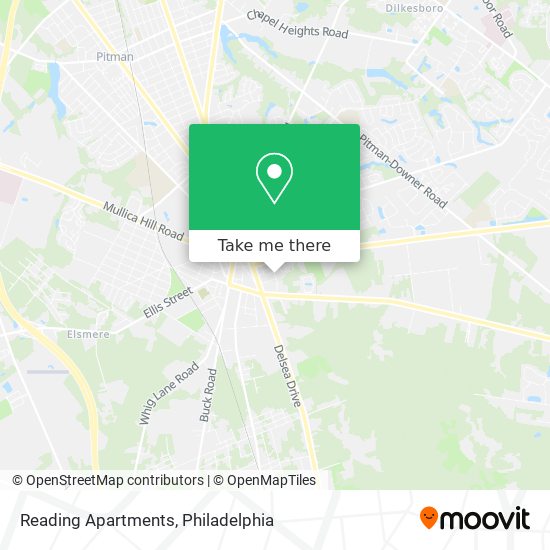 Reading Apartments map